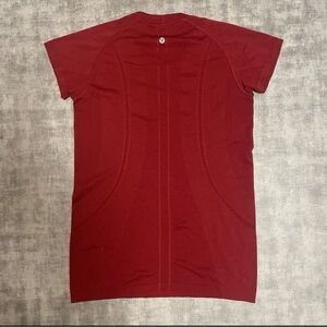 lululemon athletica Burgundy Short Sleeve Top